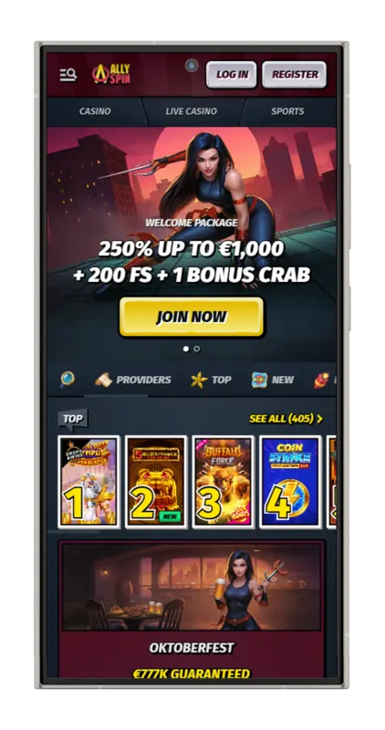 Allyspin Casino - Casinò dal vivo